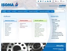 Tablet Screenshot of isoma.cz